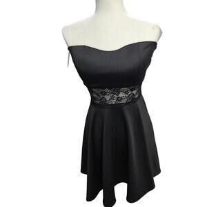 Wild Daisy Black Lace See Through Sleeveless Dress Woman's Size Medium
